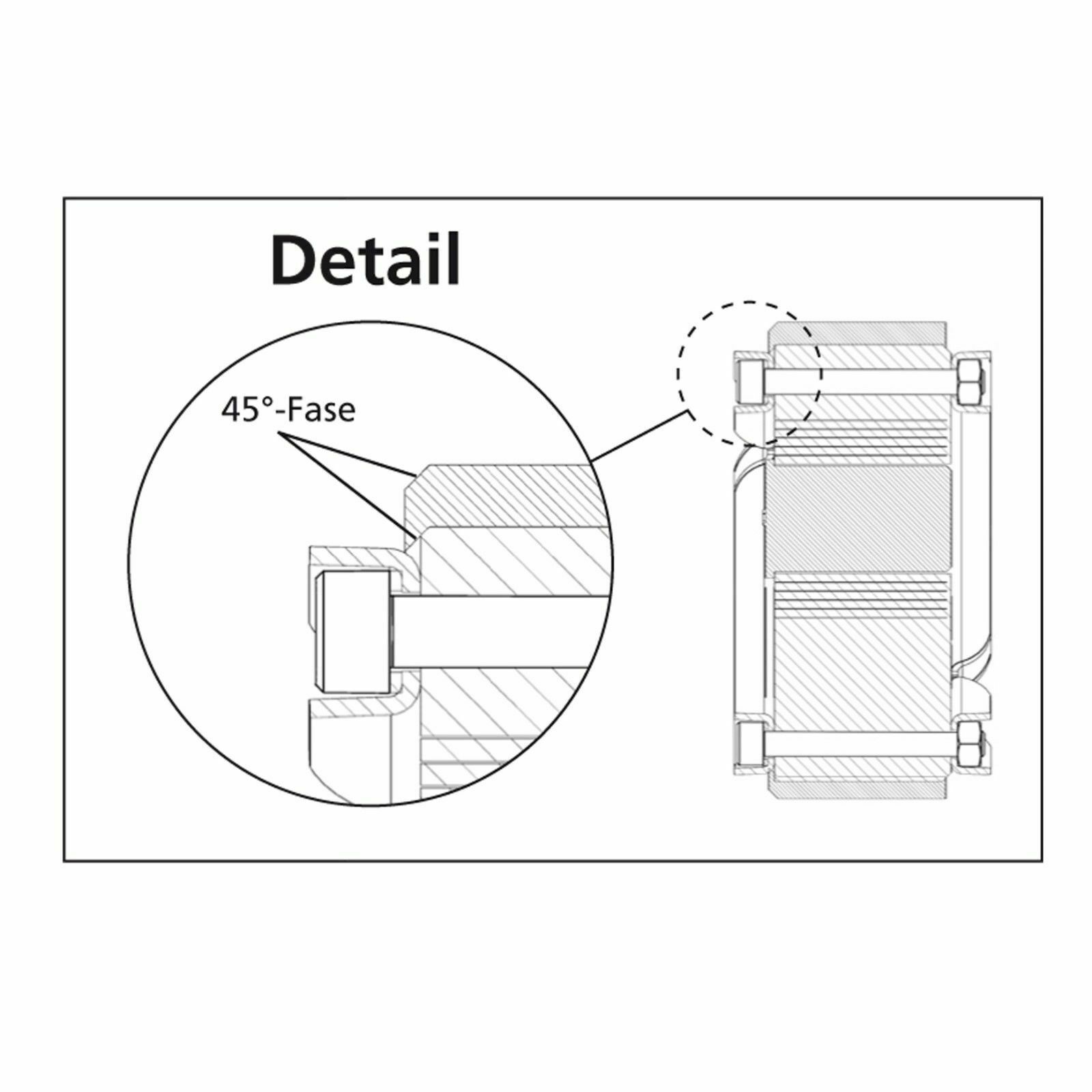 Hauff Adapterring HSD-AR 100/110 für Ringraumdichtung Ø100mm in Kernbohr. Ø110mm